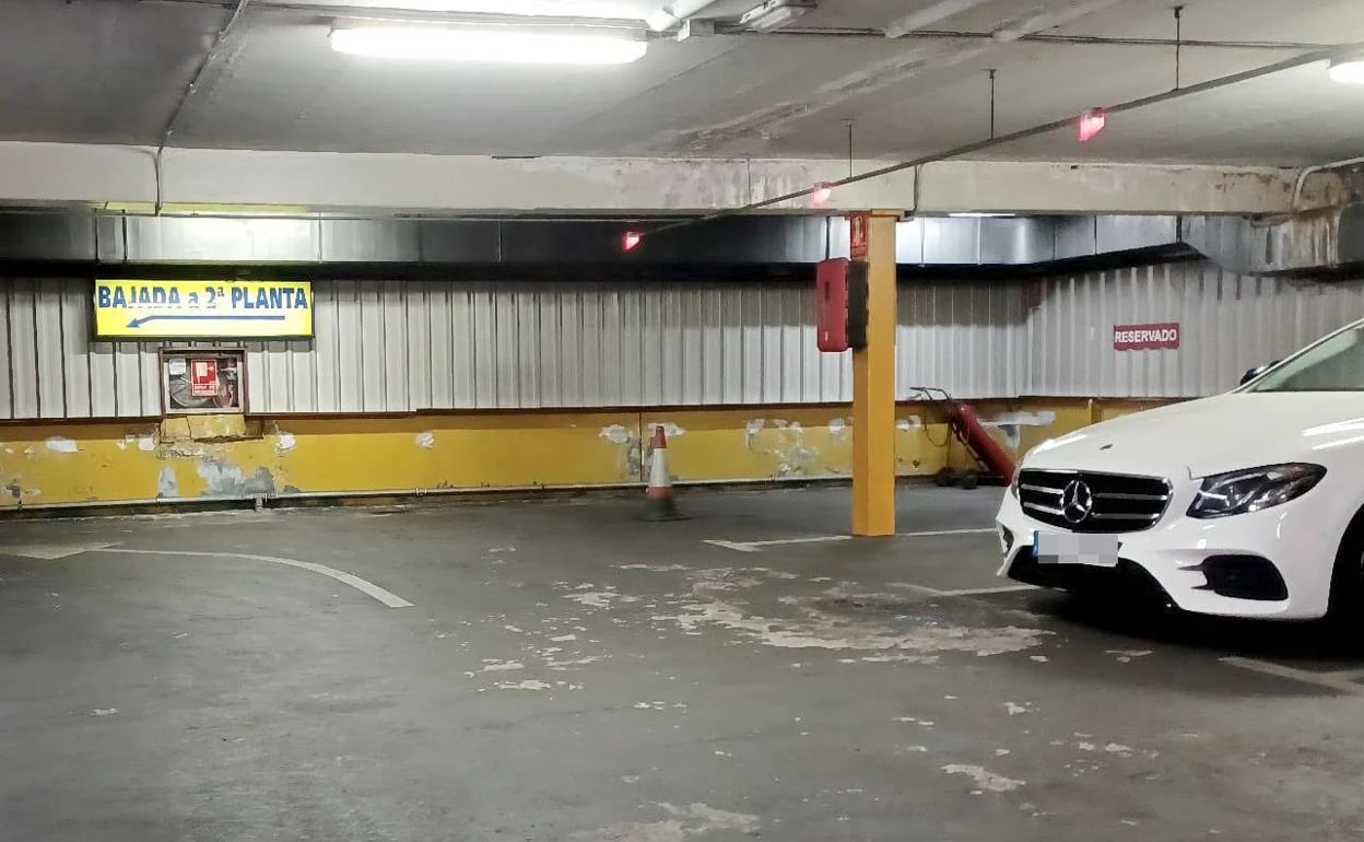 Estado actual del aparcamiento subterráneo de Santo Domingo 