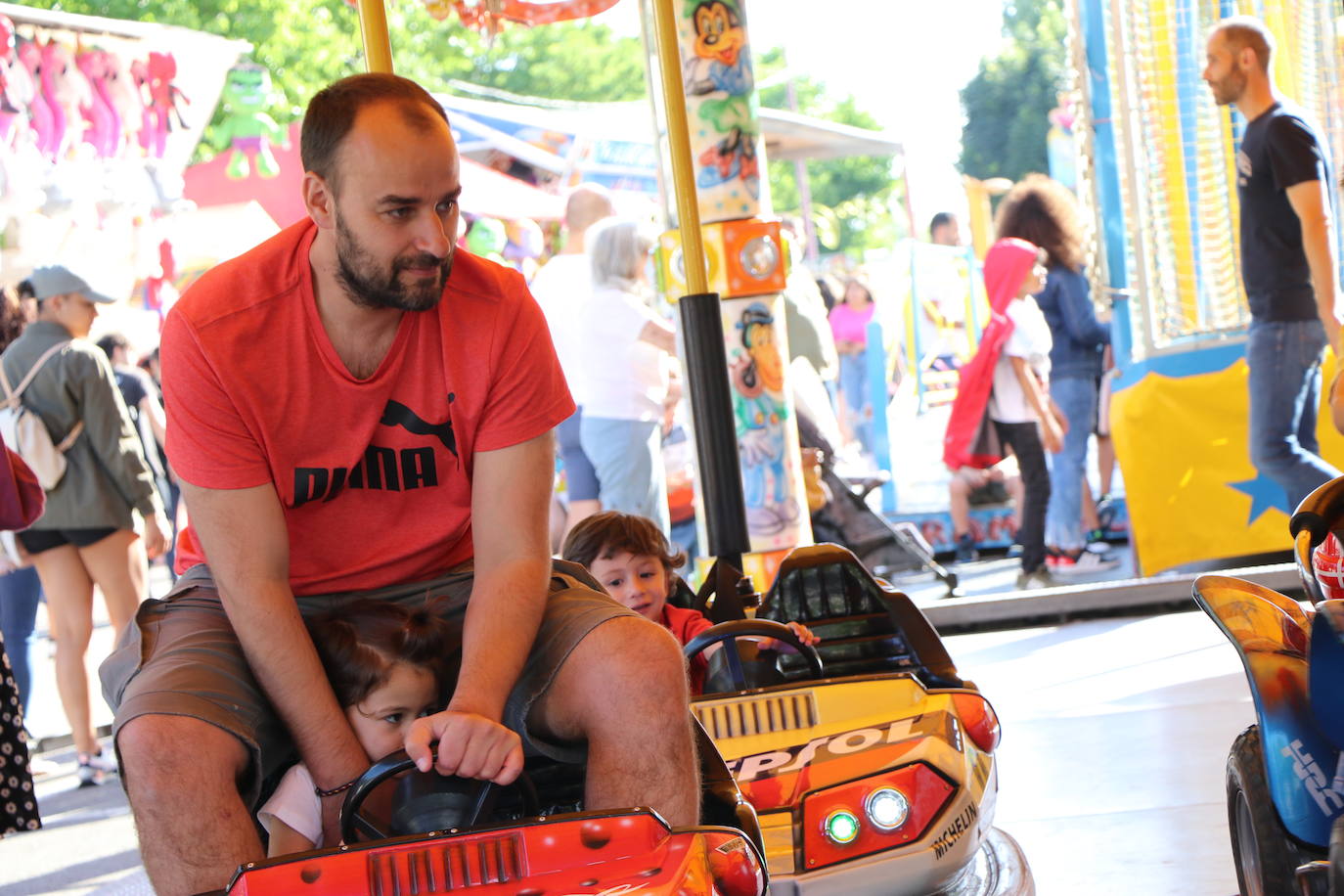 Imagen de la feria en la jornada de domingo, día del niño. 