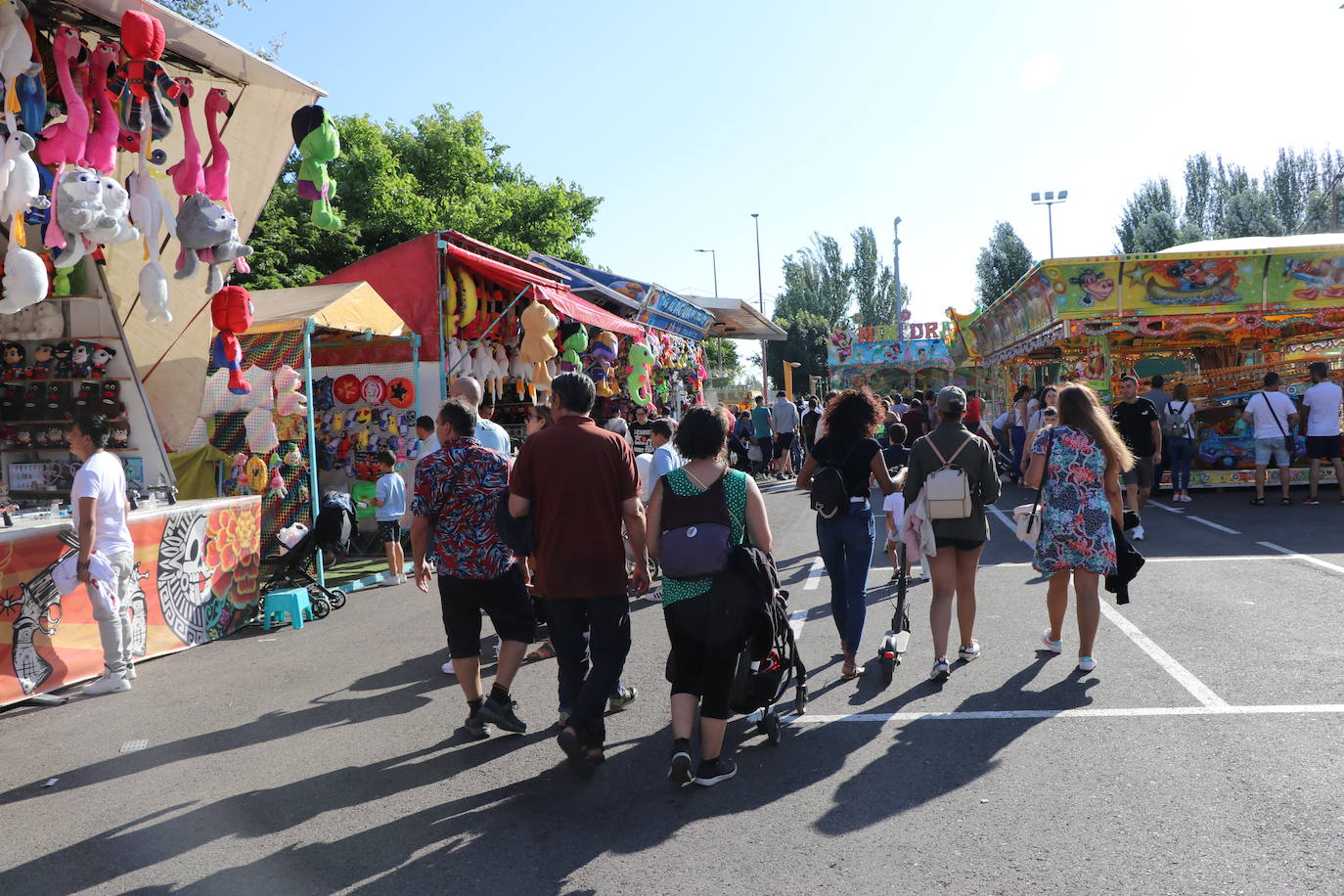 Imagen de la feria en la jornada de domingo, día del niño. 