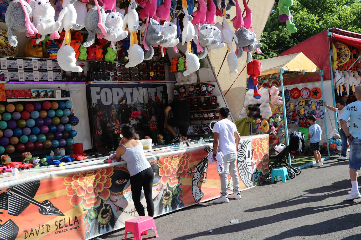 Imagen de la feria en la jornada de domingo, día del niño. 