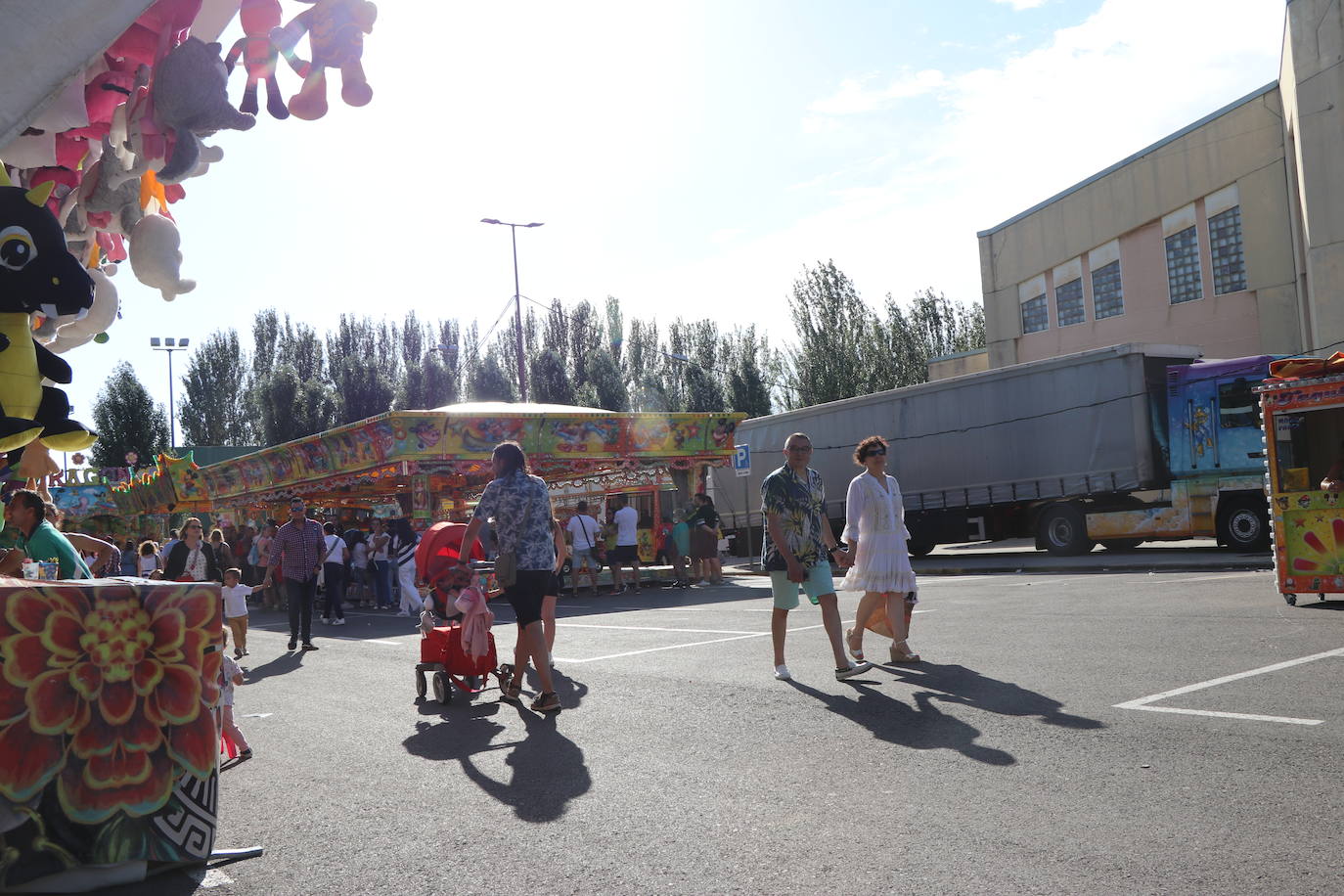Imagen de la feria en la jornada de domingo, día del niño. 