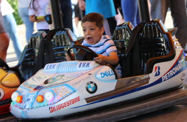 Imagen de la feria en la jornada de domingo, día del niño. 