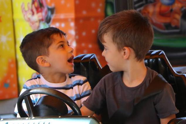 Imagen de la feria en la jornada de domingo, día del niño. 