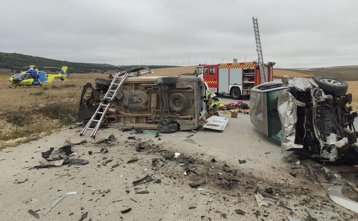 Imagen del lugar del accidente cometido en Tremiño. 