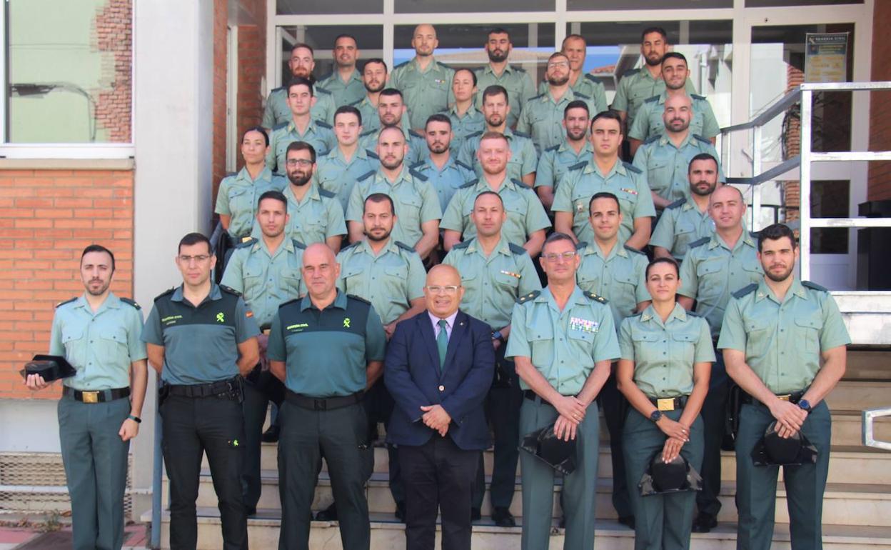 Presentación de los nuevos guardias civiles que acogeá León en periodo de prácticas.
