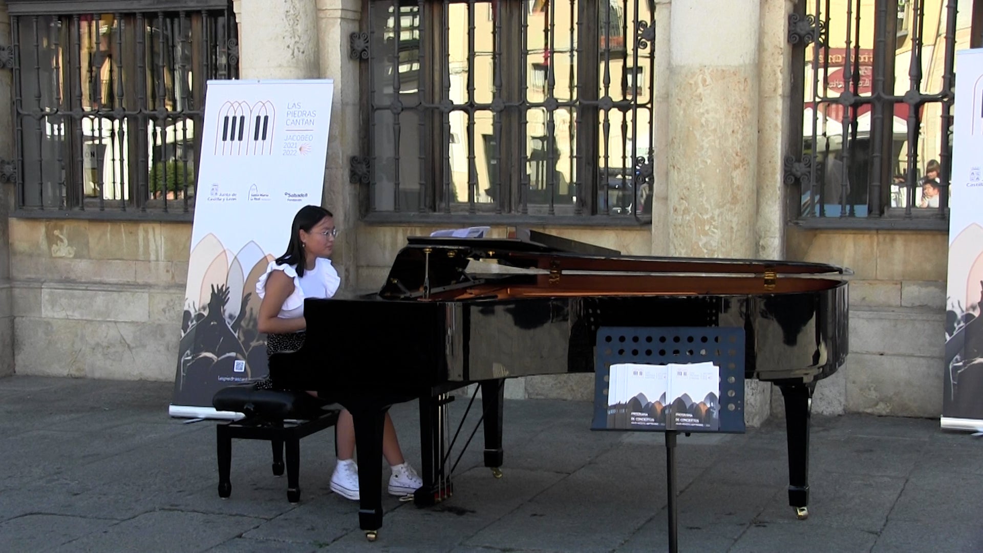 Las 'Piedras Cantan' hacen su parada en León con un piano peregrino