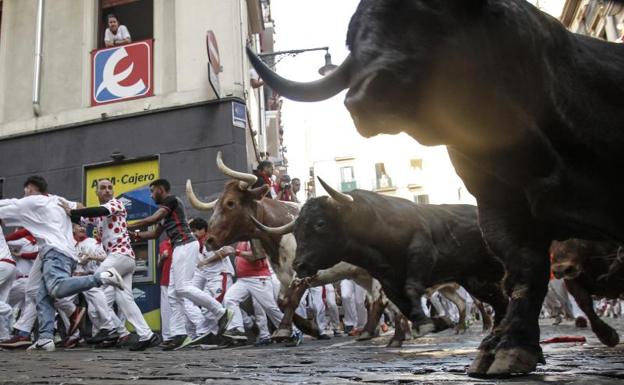 Galería. El cuarto encierro, en imágenes. 