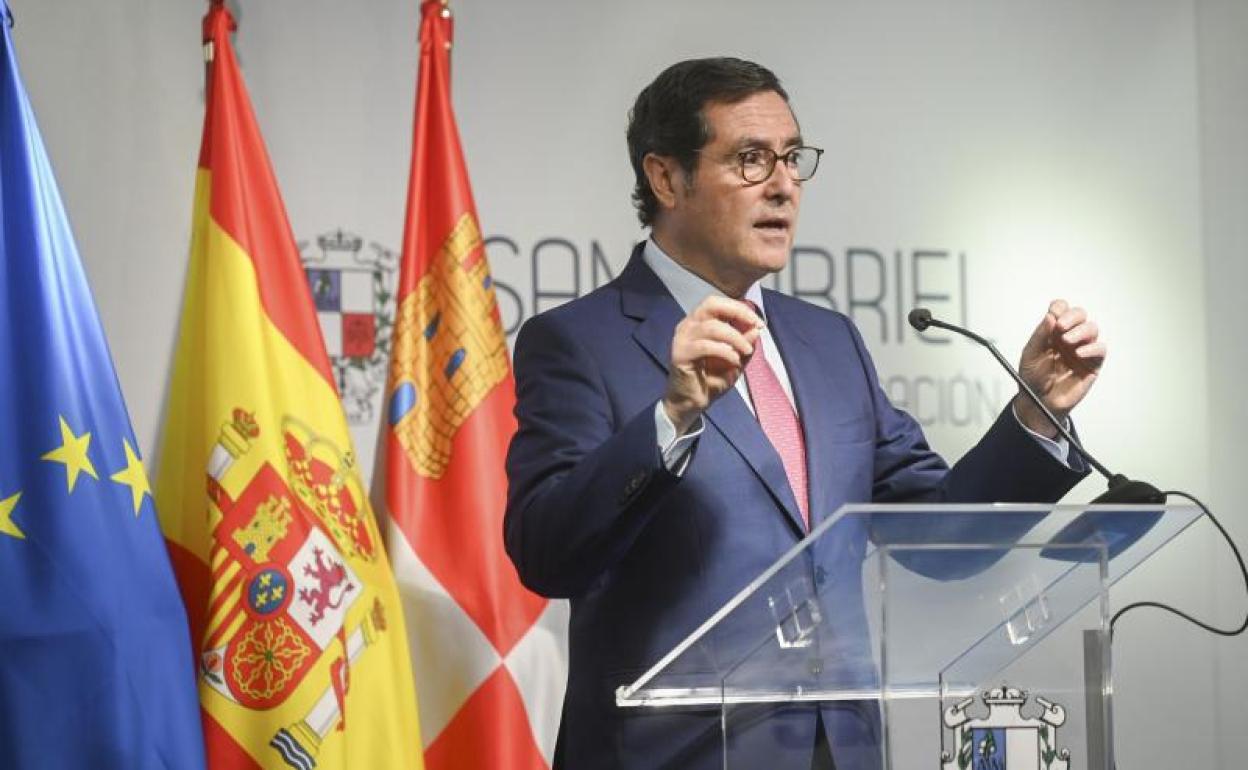 El presidente de la CEOE, Antonio Garamendi. 