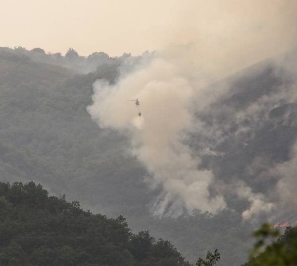 Incendio en la localidad de Paradaseca 
