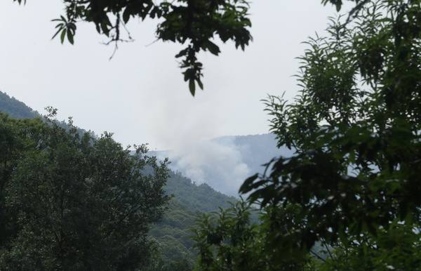 Incendio en la localidad de Paradaseca 