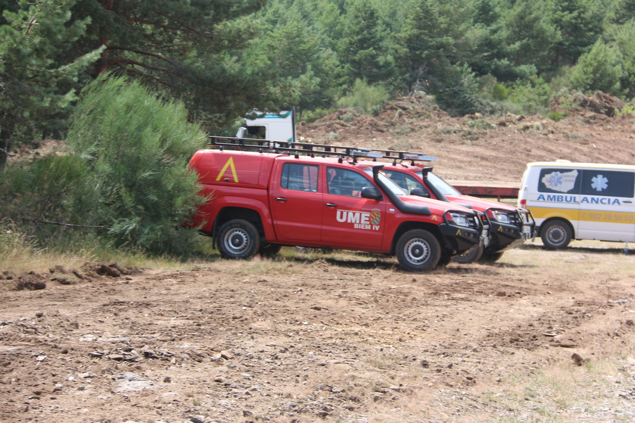 Fotos: Incendio forestal en Montes