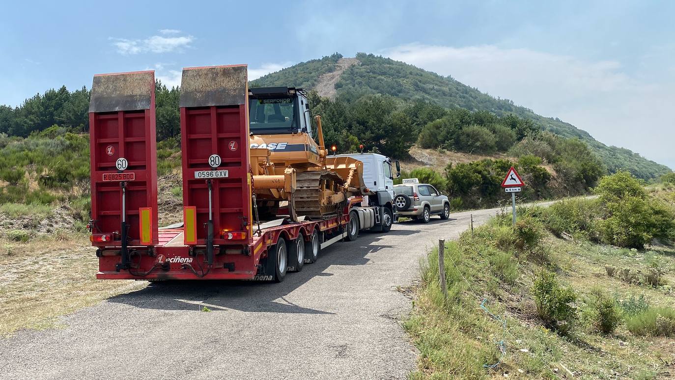 Imagen. Zona afectada por el incendio en Montes de Valdueza 