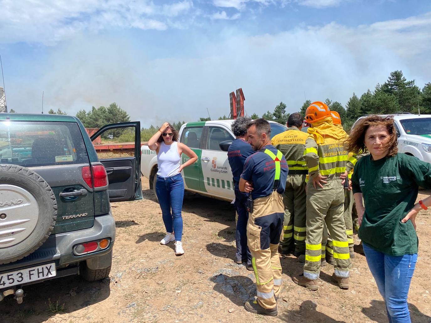 Fotos: Incendio forestal en Montes