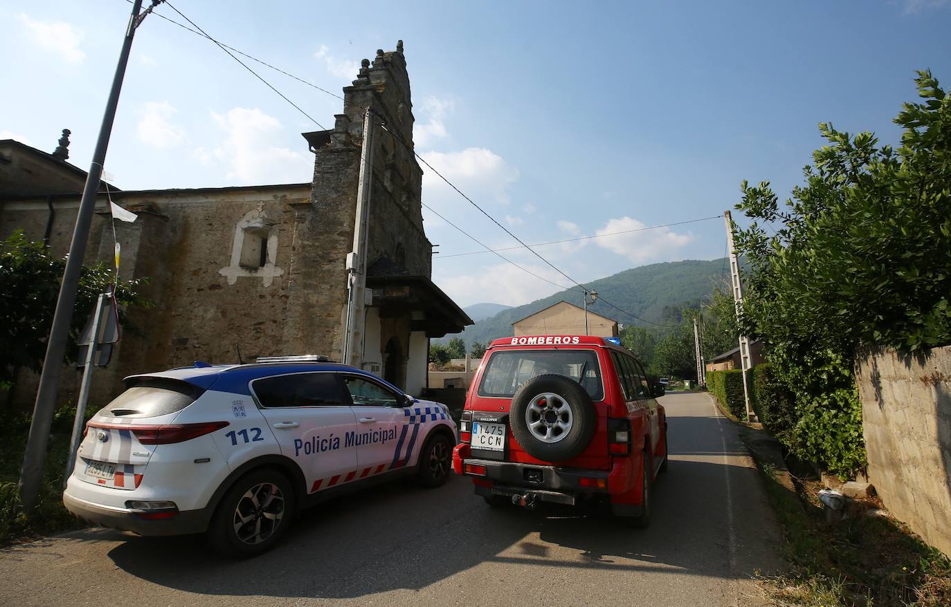 El pueblo de Rimor (León), desalojado debido al incendio en Montes de Valdueza