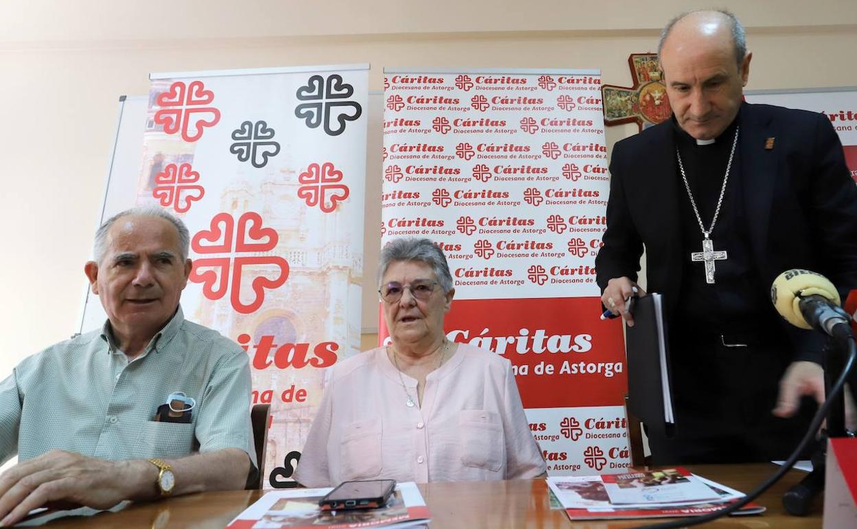 Presentación del balance económico de Cáritas Astorga que benefició a mas de 7500 personas en 2021. 