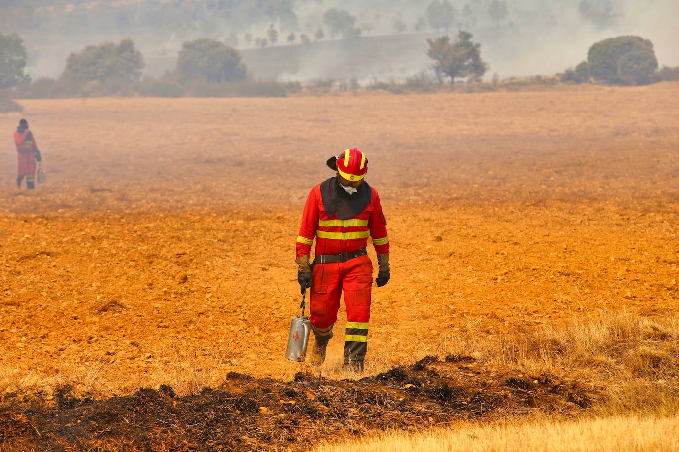 Incendio en la provincia de Zamora