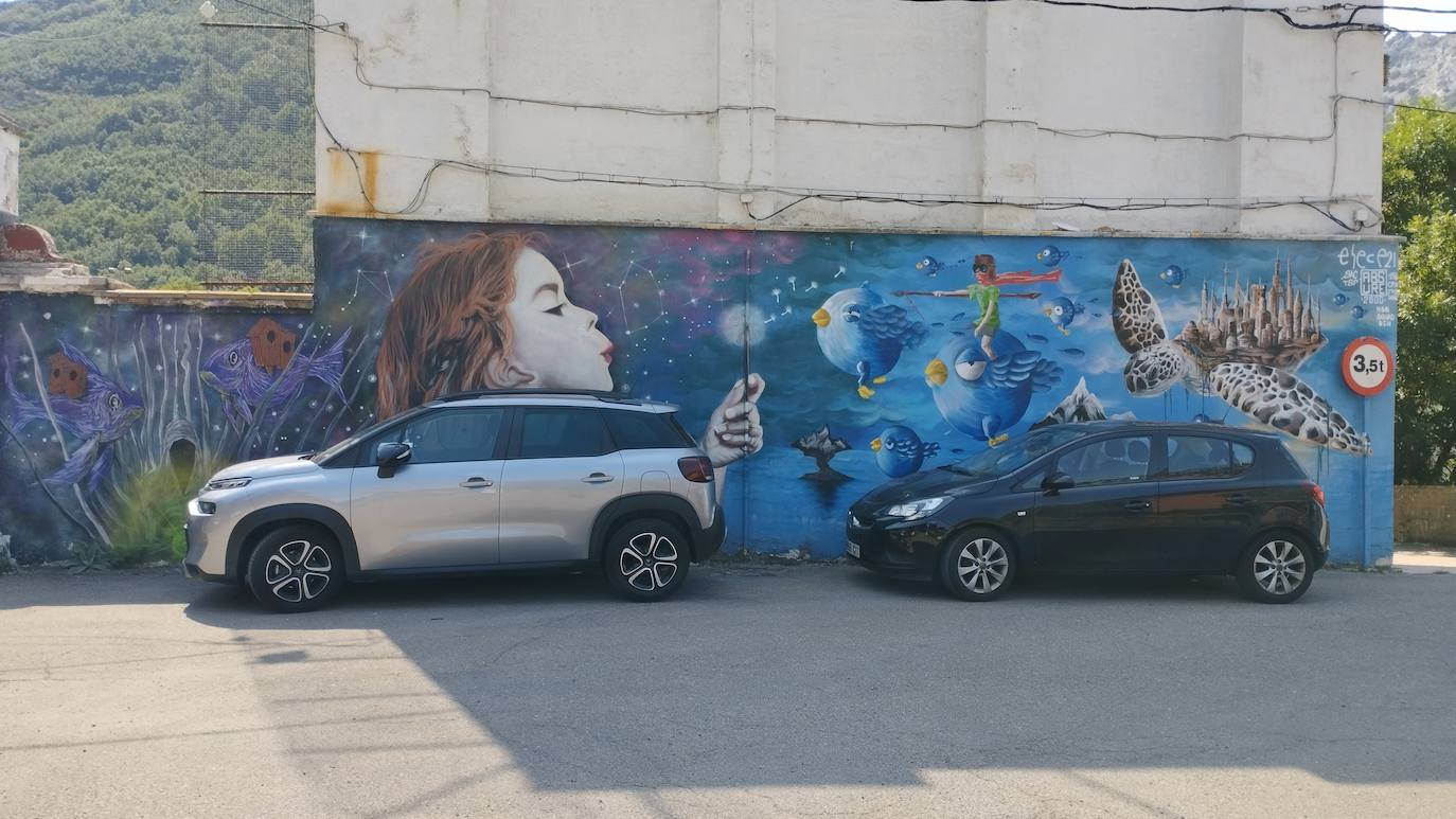 Varias paredes de la localidad leonesa han ganado en colorido y arte con distintas obras murales pintadas sobre ellas.