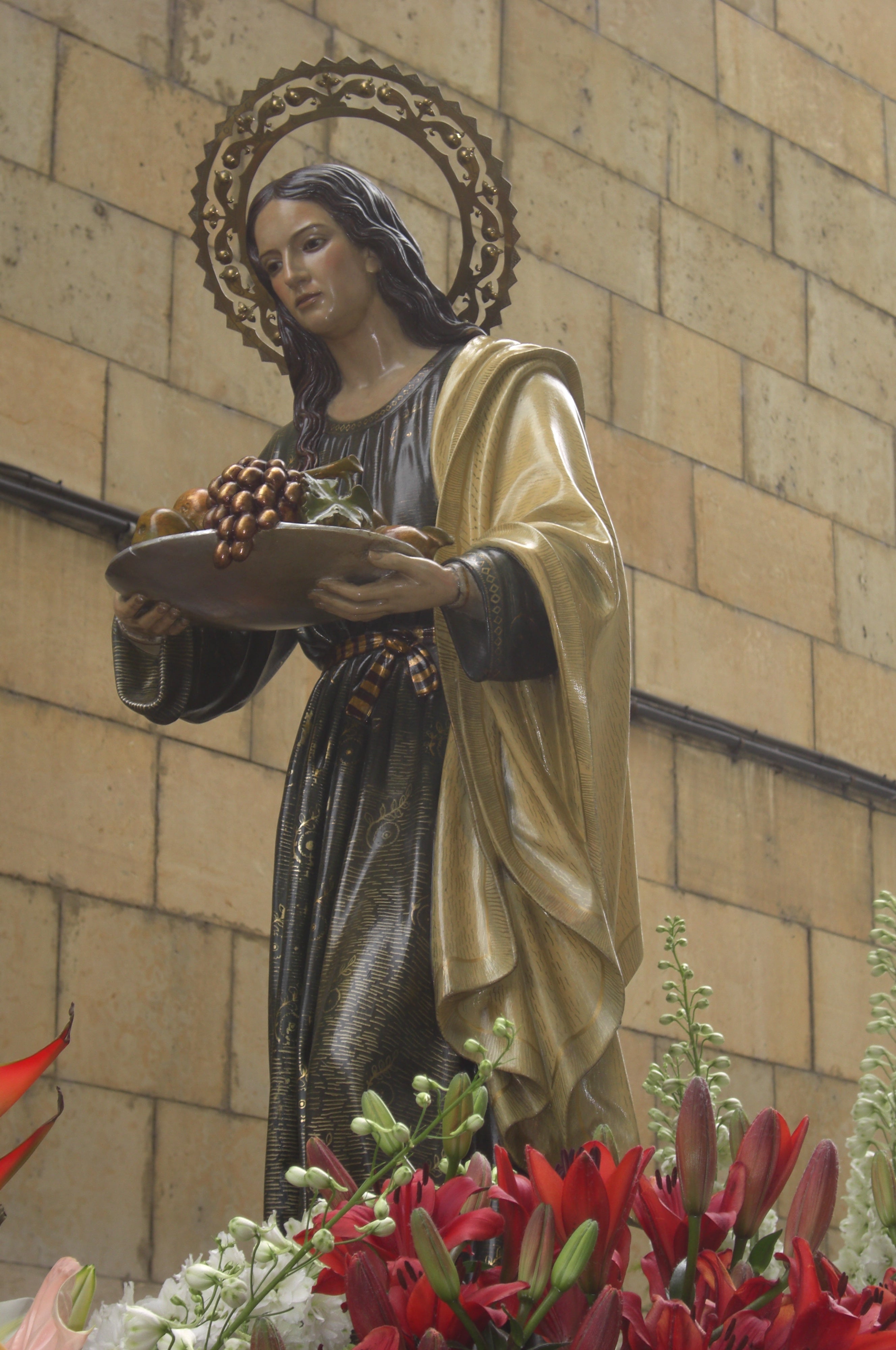 Imagen de la patrona de Santa Marta. 