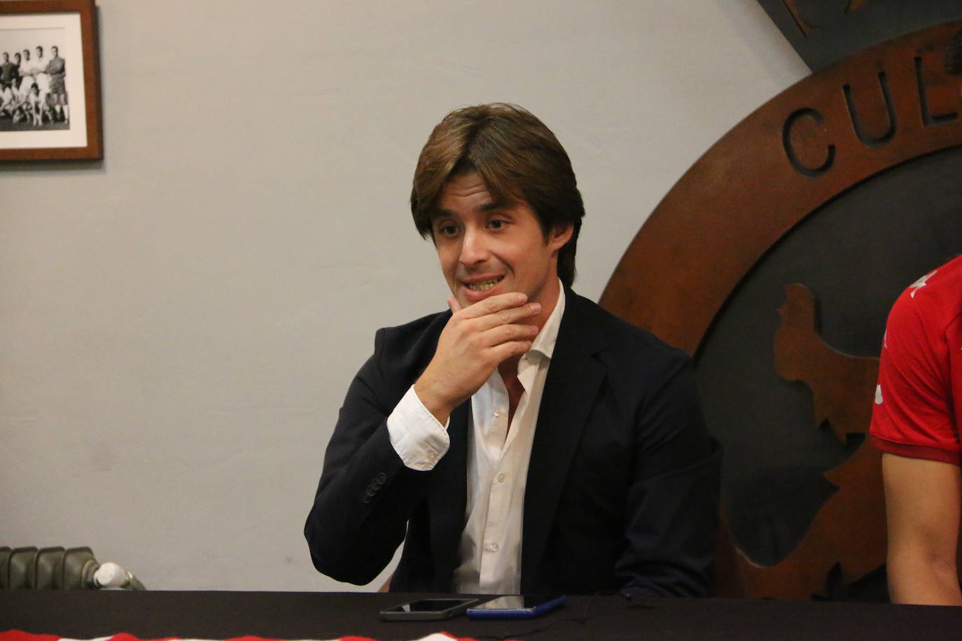 Pablo Trigueros en su presentación con la Cultural y Deportiva Leonesa. 