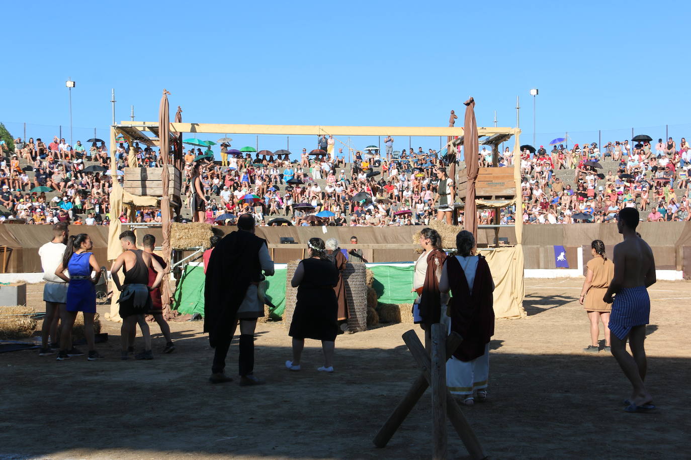 Lucha entre Astures y Romanos en el Anfiteatro de Asturica Augusta. 