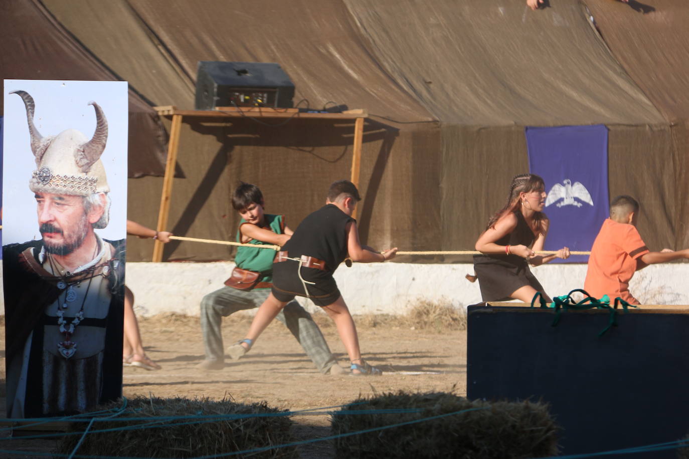 Lucha entre Astures y Romanos en el Anfiteatro de Asturica Augusta. 