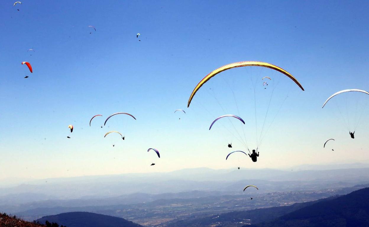 Vuelo en parapentes.