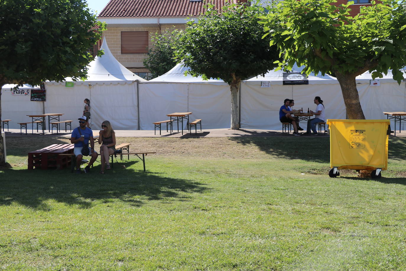 El Parque de la Bolenga donde se celebrará la XV edición de la Feria del Lúpulo y la Cerveza.