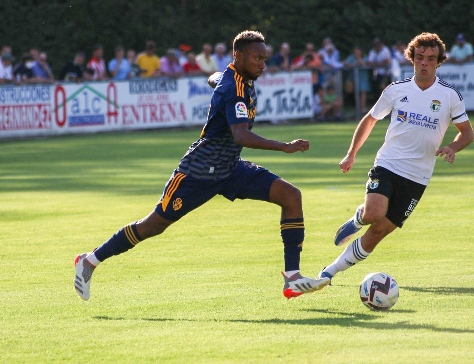 Los bercianos se medían ante el Burgos en Villarcayo en el último choque antes del inicio liguero
