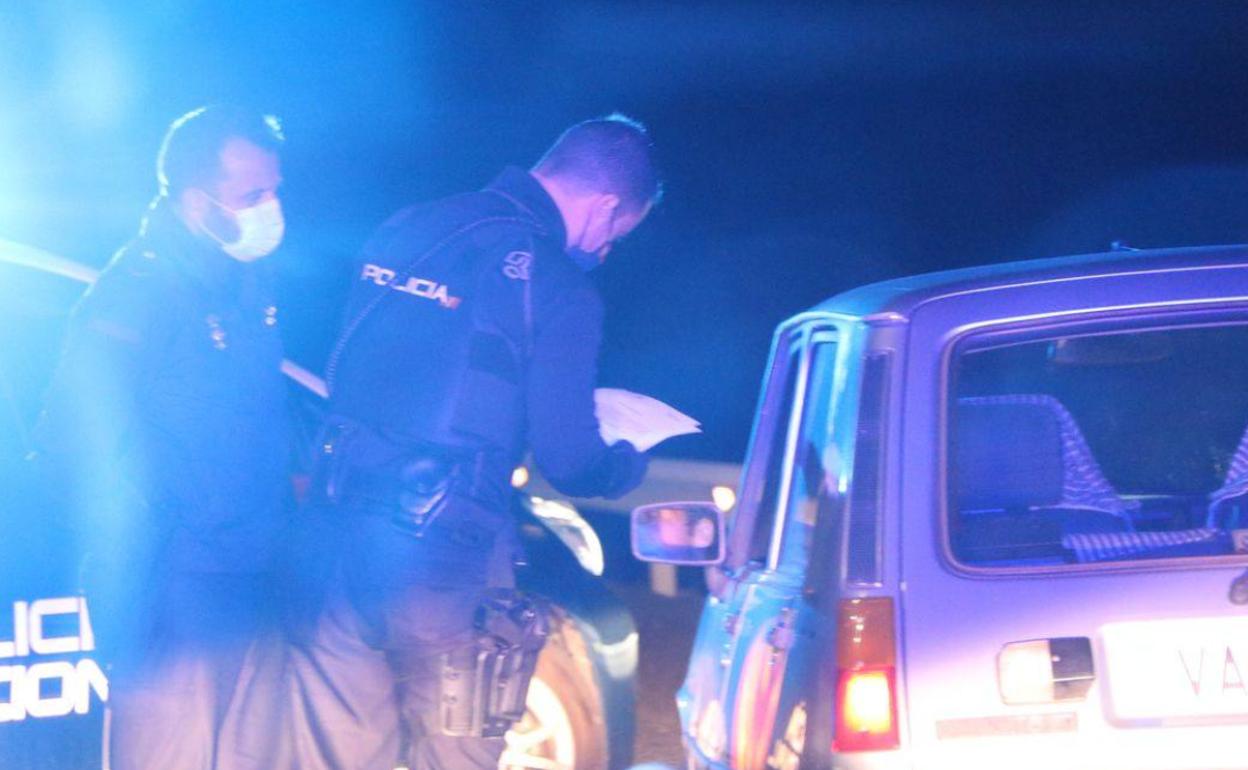 IMagen de archivo de una actuación de control de la Policía Nacional. 