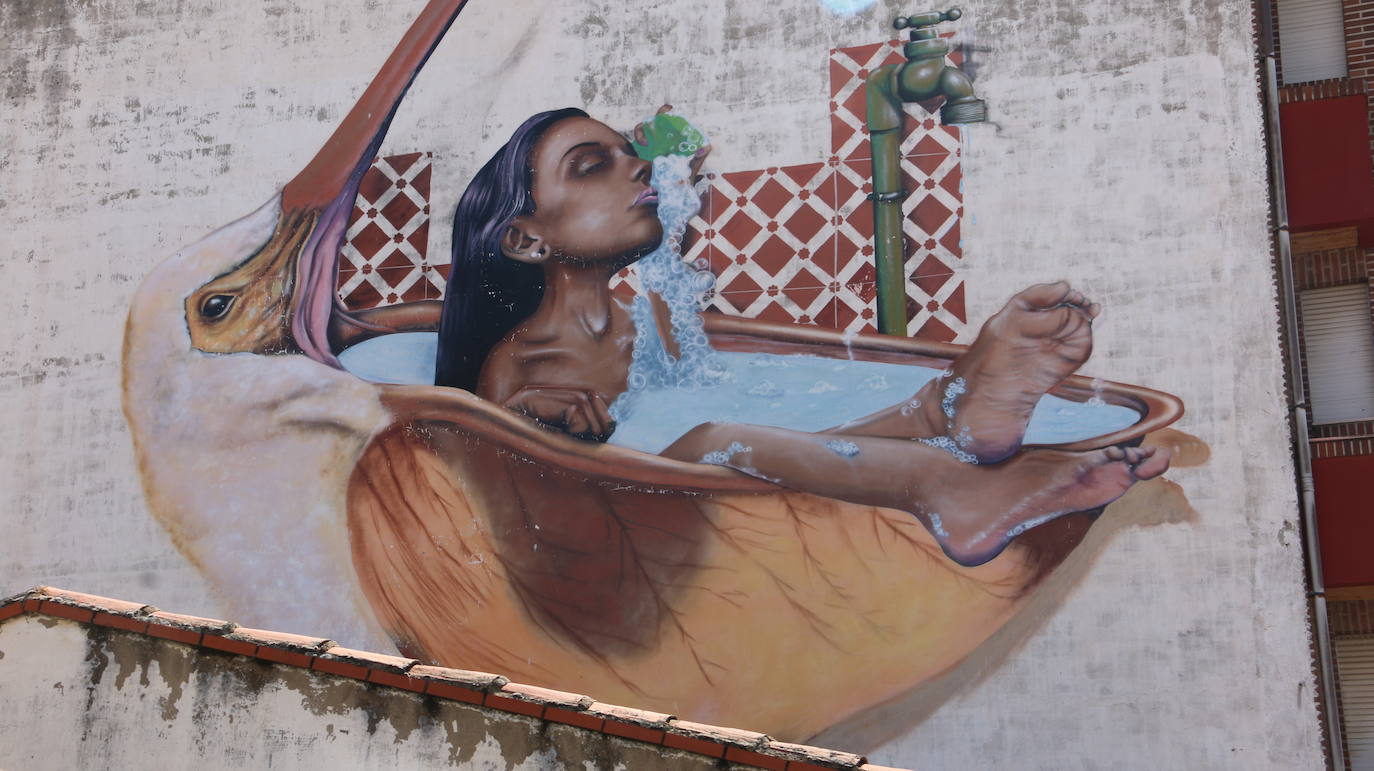 La localidad leonesa tiene más de 300 grafitis, la que más per cápita de España