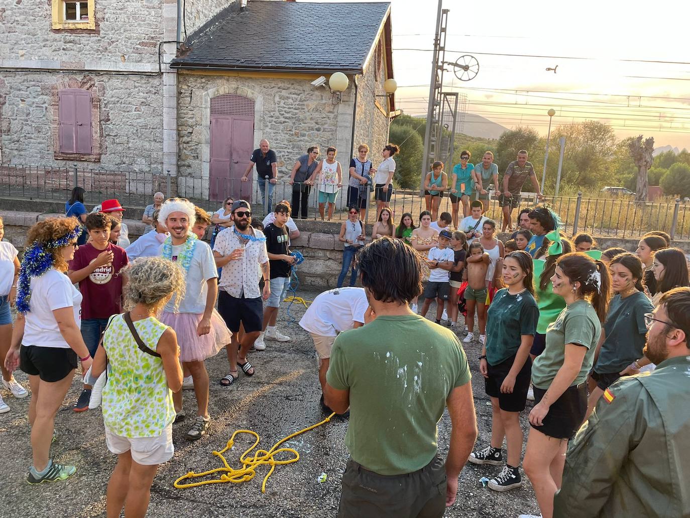 Momentos de las celebraciones patronales en Villamanín.