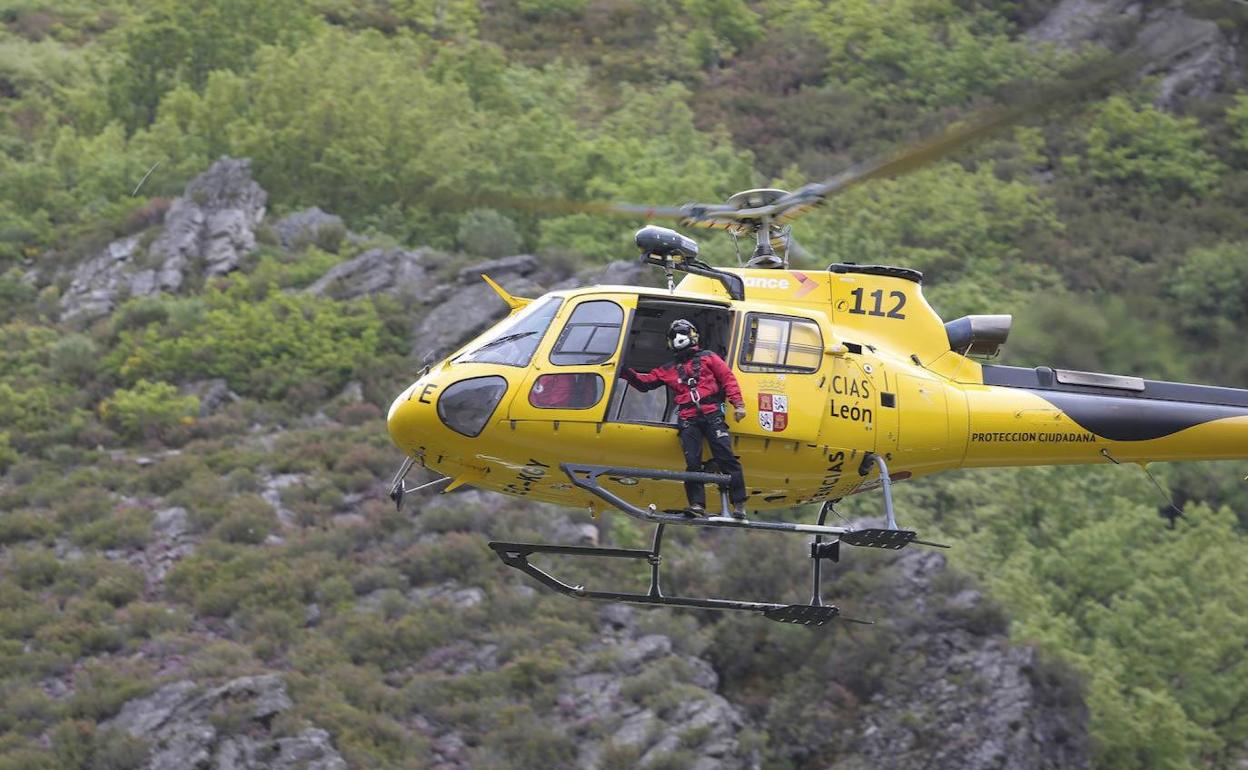 Helióptero de rescate del 112.