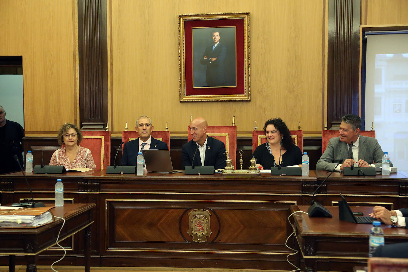 Uno de los instantes de la celebración del pleno municipal.