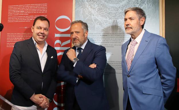 Imagen. El Presidente de las Cortes, Carlos Pollán participa en la inauguración de la exposición 'La Divina Comedia en el Arte'