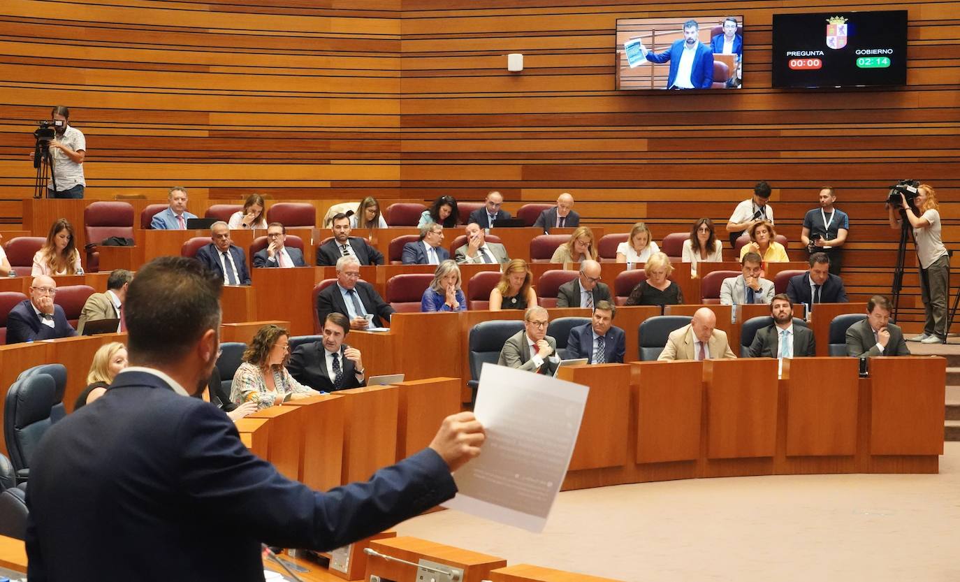 Primer pleno de las Cortes de Castilla y León en este periodo de sesiones.