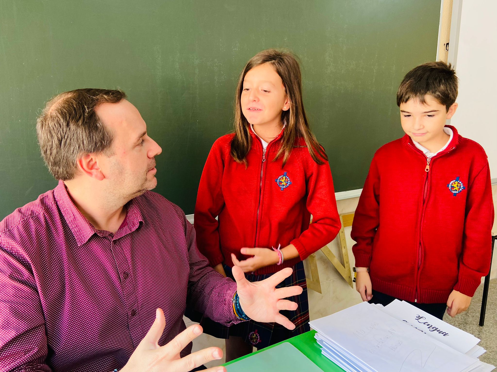 Arranque del curso escolar 2002/2023 en las aulas del Colegio Leonés.