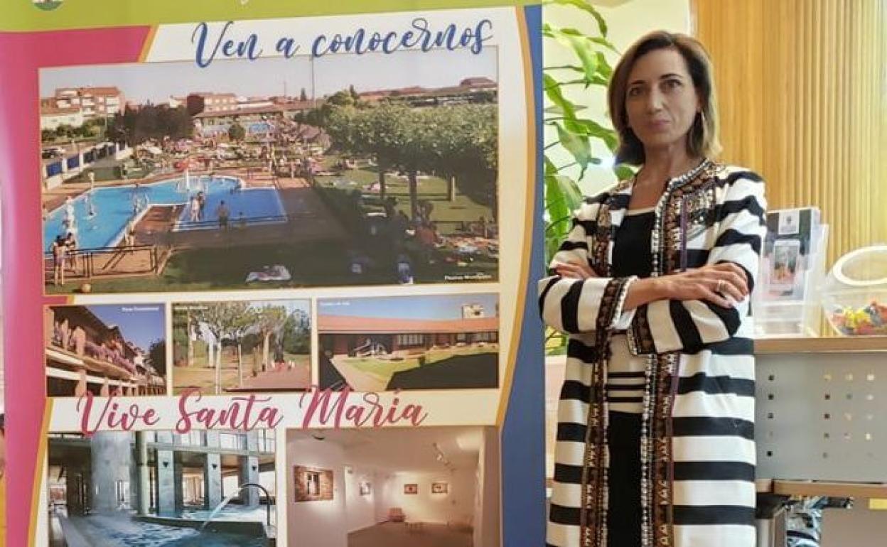 Alicia Gallego, alcaldesa de la localidad de Santa María del Páramo. 