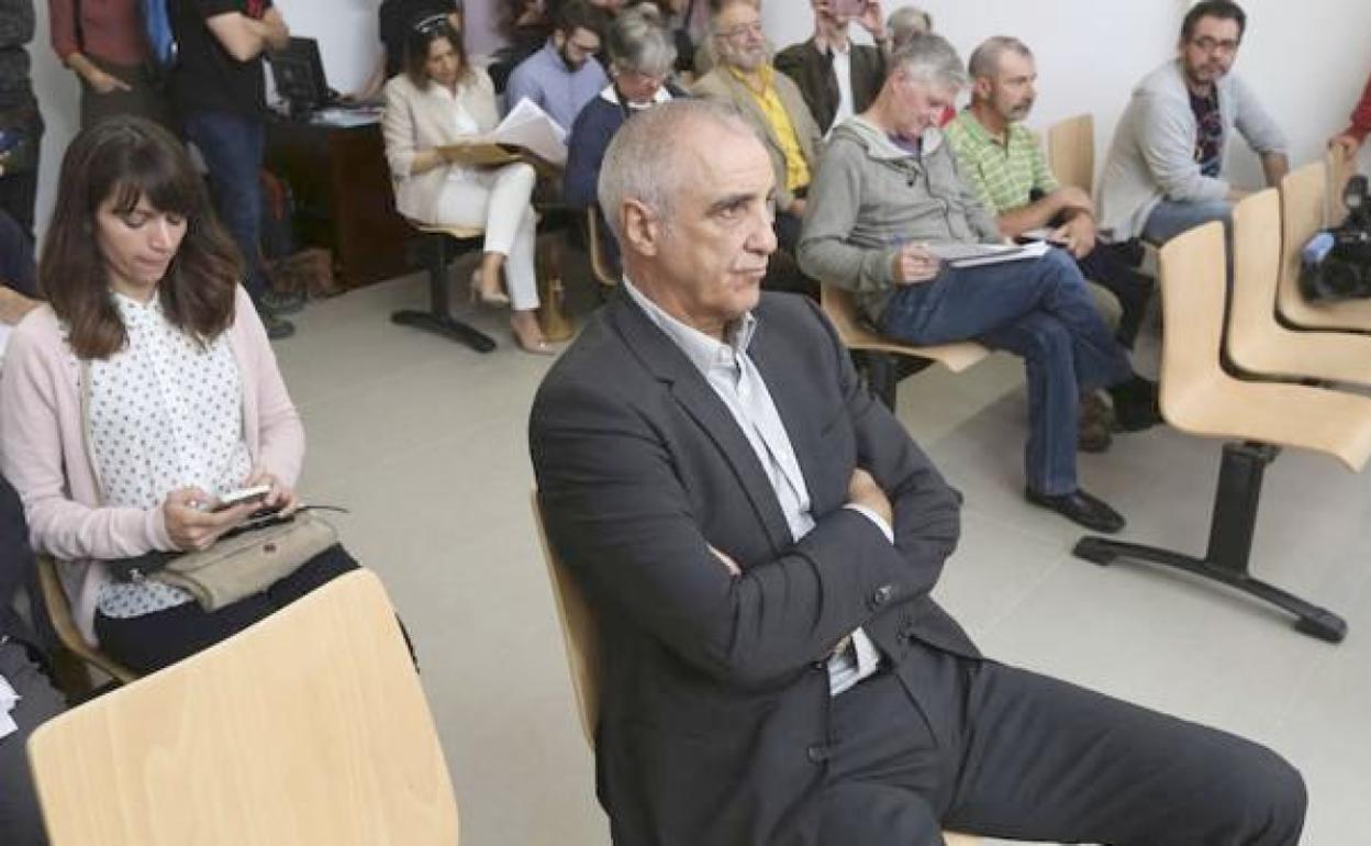 Victorino Alonso, durante una de las sesiones del juicio por delitos medioambientales. 