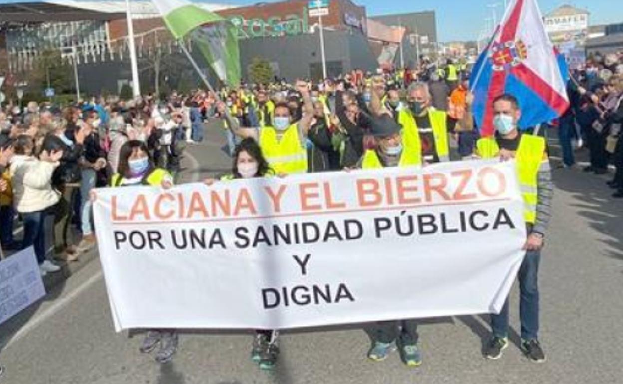 Imagen de la Marcha Blanca del Bierzo y Laciana protagonizada el pasado mes de febrero..