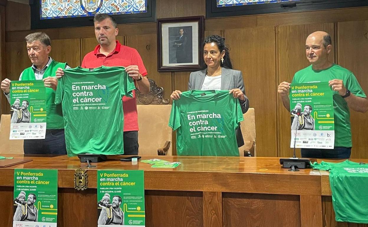 Presentación de la V Marcha contra el Cáncer en Ponferrada.