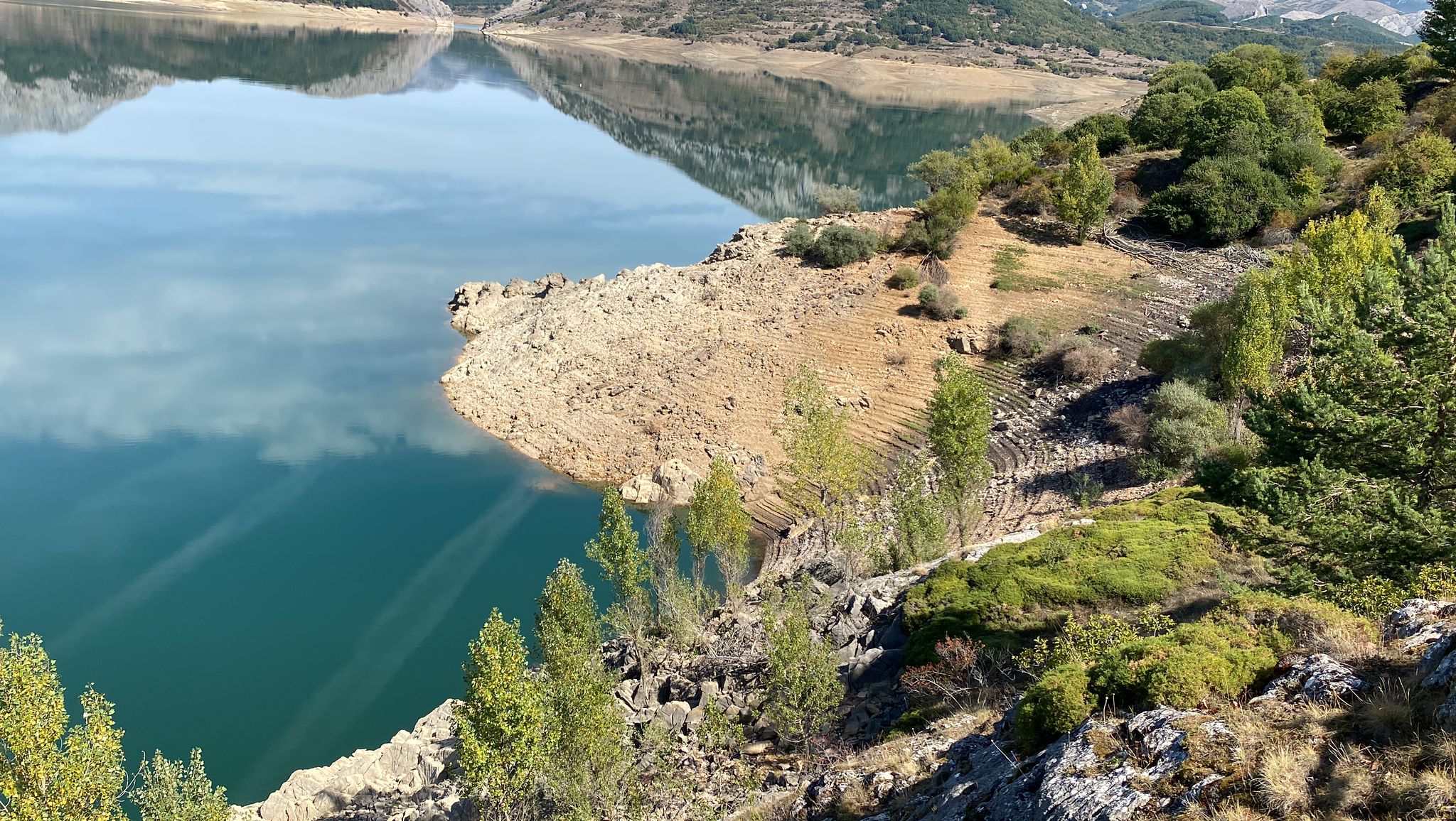 Fotos: Estado en el que se encuentra el pantano del Porma