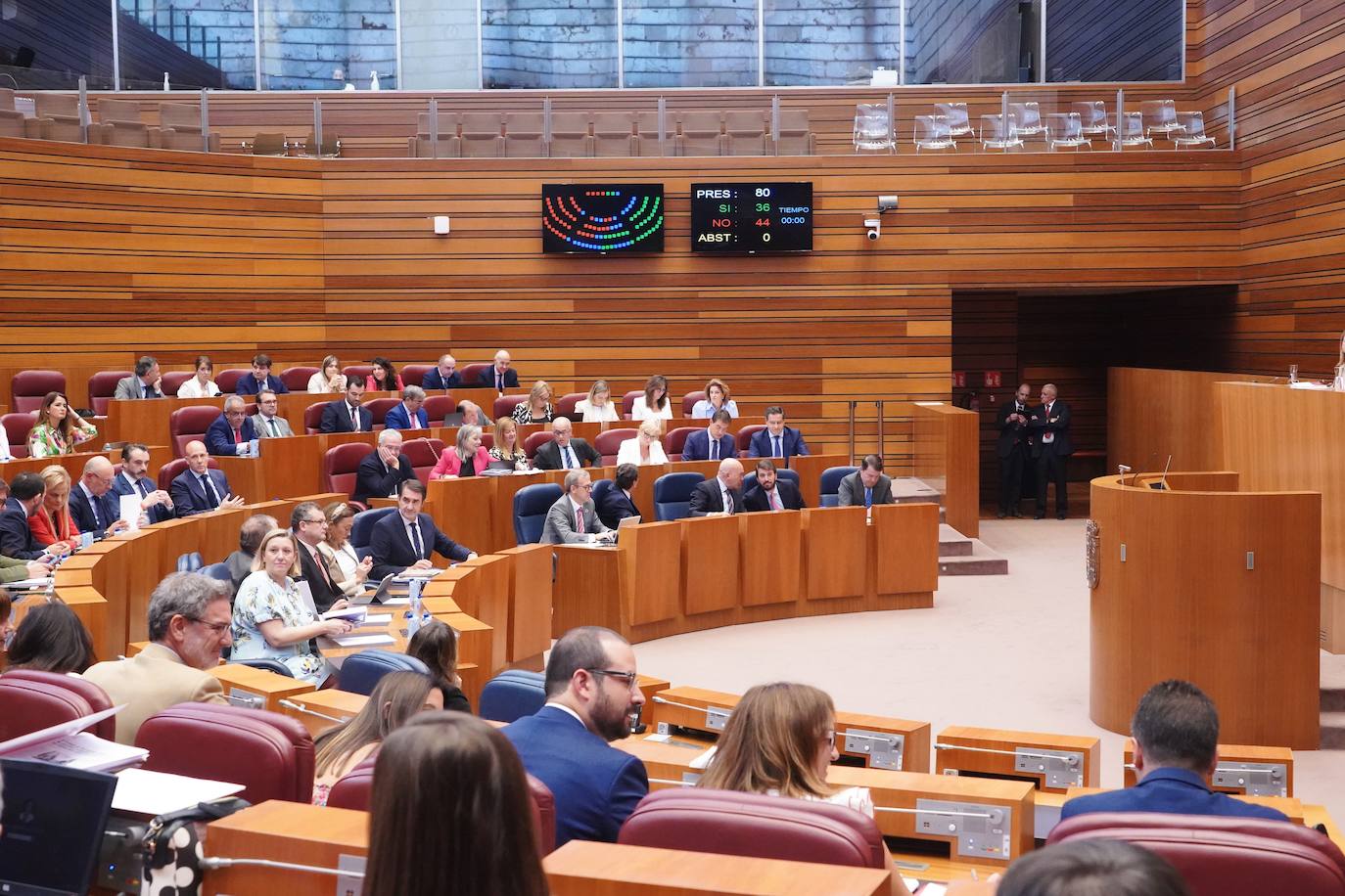 Pleno de las Cortes de Castilla y León