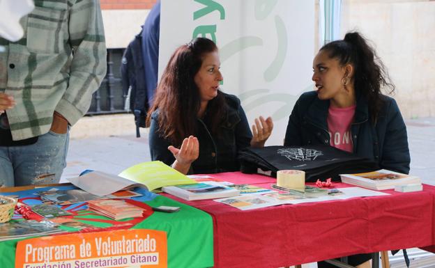 Galería. Algunos de los stands que se ubican en la Feria del Voluntariado de León.