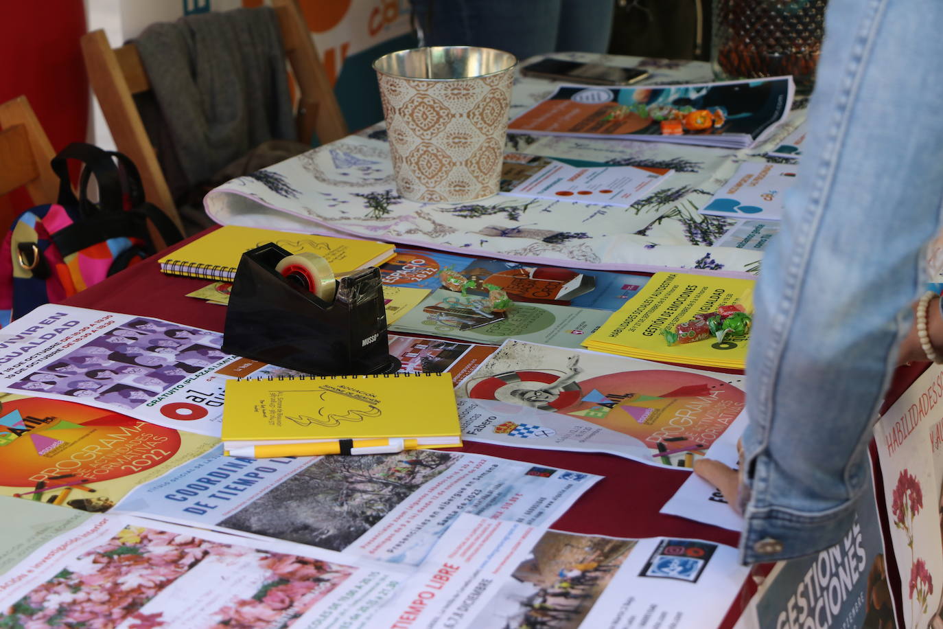 Celebración de la décima edición de la Feria del Voluntariado de León en Ordoño II.