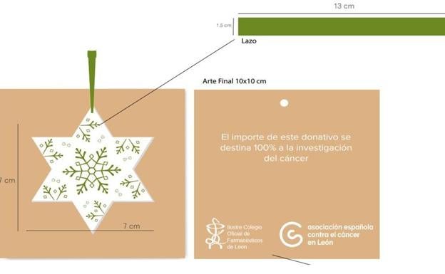 Imagen principal - Las estrellas y corazones que se venderán en las farmacias a partir de octubre para recaudar fondos para la investigación contra el cáncer.