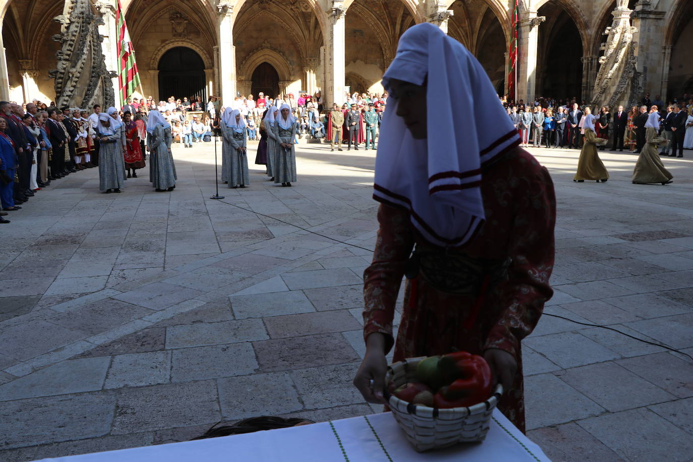 Acto de las Cantaderas durante las fiestas de San Froilán.