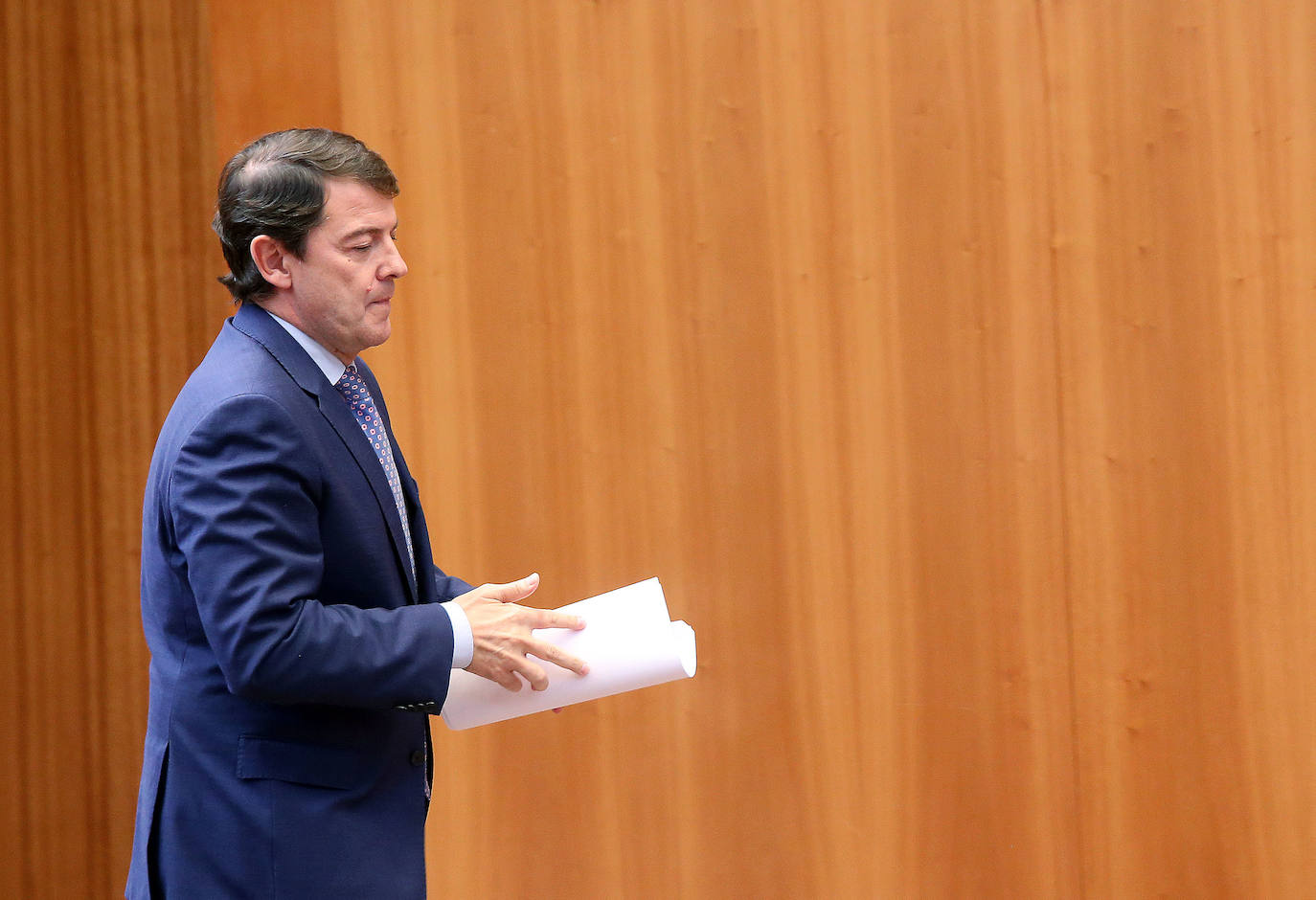 Sesión plenaria en las Cortes con intervención a petición propia del presidente de la Junta, Alfonso Fernández Mañueco, sobre los incendios forestales