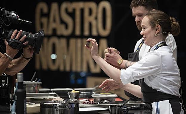 Roberta Hall durante su participación en la segunda jornada.