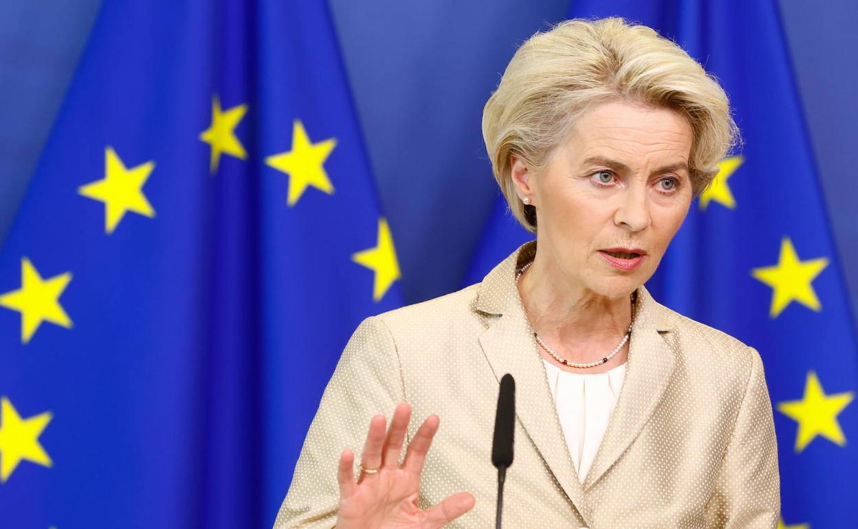 La presidenta de la Comisión Europea, Ursula von der Leyen.