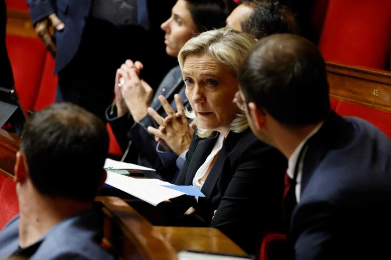 Marine Le Pen, en la Asambea Nacional.